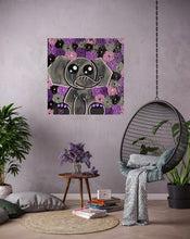 Load image into Gallery viewer, Zo in Purple Flowers
